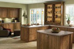 Rustic cherry kitchen with husk finish
