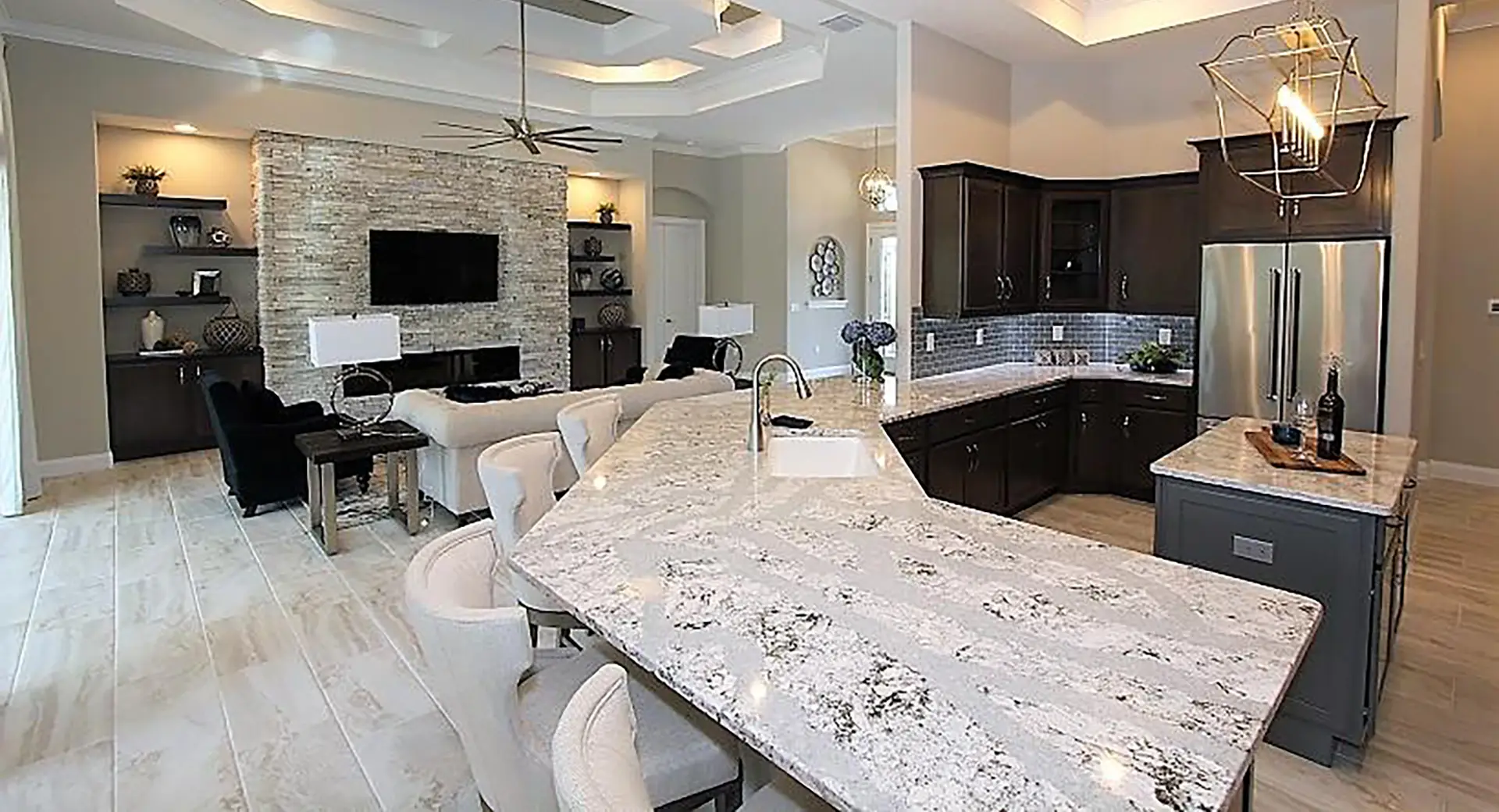 Kitchen and family room cabinets - new construction'